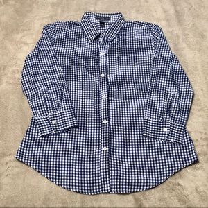 American Living Checkered Button Up Cotton Shirt